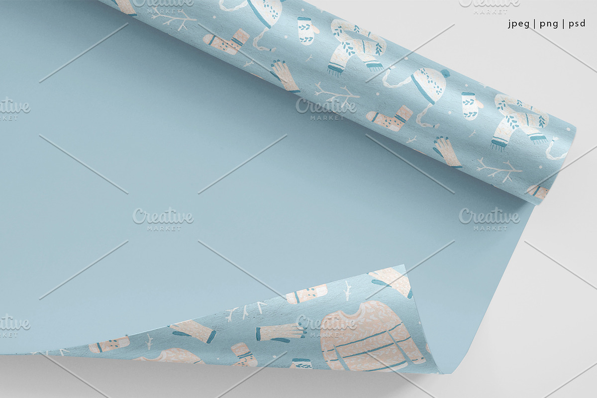 Winter & Christmas patterns, a Pattern Graphic by ⚞ Kind Illustration ⚟ (Photo 7 of 16)