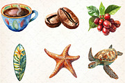 Rainforest Watercolor Vintage Nature, an Illustration by DreamCafeArt (Thumbnail 4 of 7)