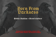 Sura Blackletter Gothic Typeface, a Blackletter Font by mesuka (Thumbnail 3 of 7)