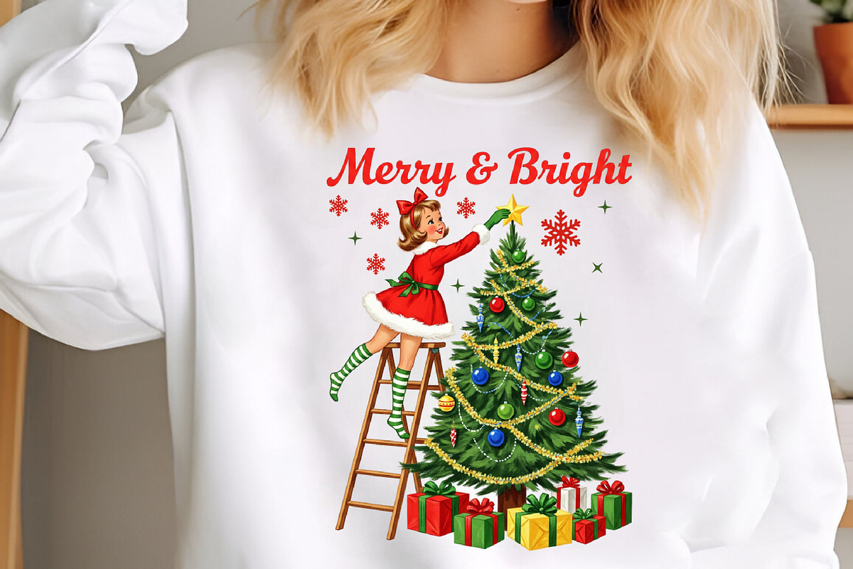 Vintage Christmas PNG Bundle, an Illustration by SinaCreation (Photo 7 of 10)