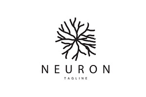 Neuron logo simple design network, a Branding & Logo Template by Maylianaw28