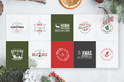 50 Retro Modern Christmas Logos, a Branding & Logo Template by Graphicdome (Thumbnail 10 of 11)
