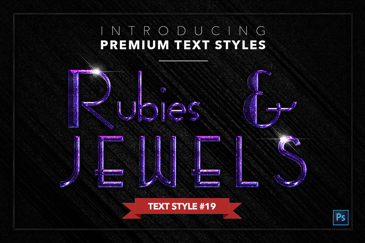 Rubies & Jewels #1 - 20 Text Styles, a Layer Style Add-On by Jonas Stensgaard (Photo 20 of 23)