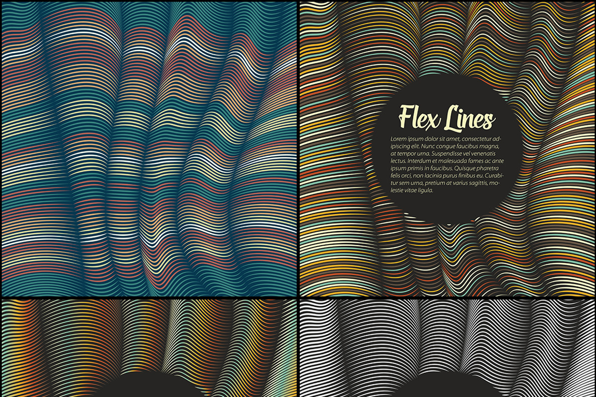40 Flex Lines Backgrounds Part 3, a Texture Graphic by GarryKillian (Photo 2 of 5)