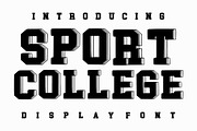 SPORT COLLEGE, a Slab Serif Font by Fourteen Letter (Thumbnail 1 of 8)