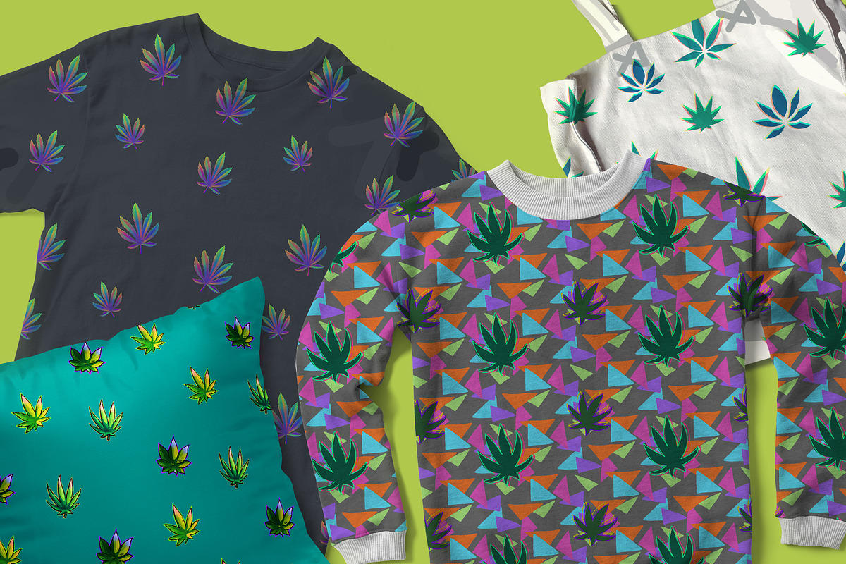 CannaPatterns, a Pattern Graphic by AlenaO (Photo 2 of 4)