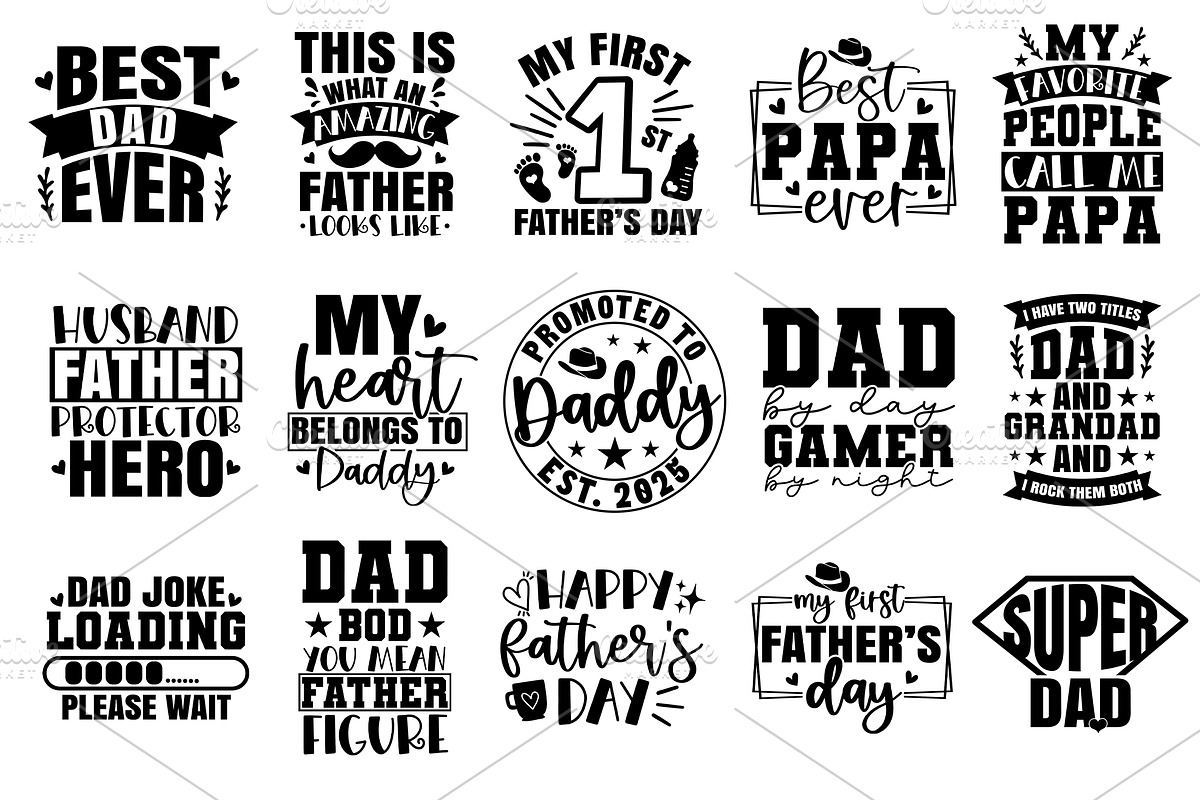 Father's Day SVG Bundle, a Graphic by Designer302 (Photo 3 of 3)