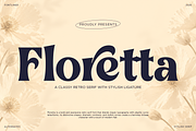 Floretta - Classy Retro Serif Font, a Serif Font by Font Liner (Thumbnail 1 of 10)