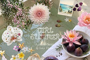 GIRL SUMMER Pastel Feminine Collage, an Object Graphic by Lana Elanor (Thumbnail 3 of 10)