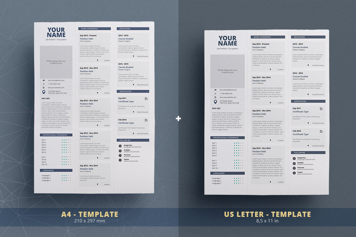 Clean Resume/Cv Template Volume 3, a Resume Template by TheResumeCreator (Photo 3 of 6)