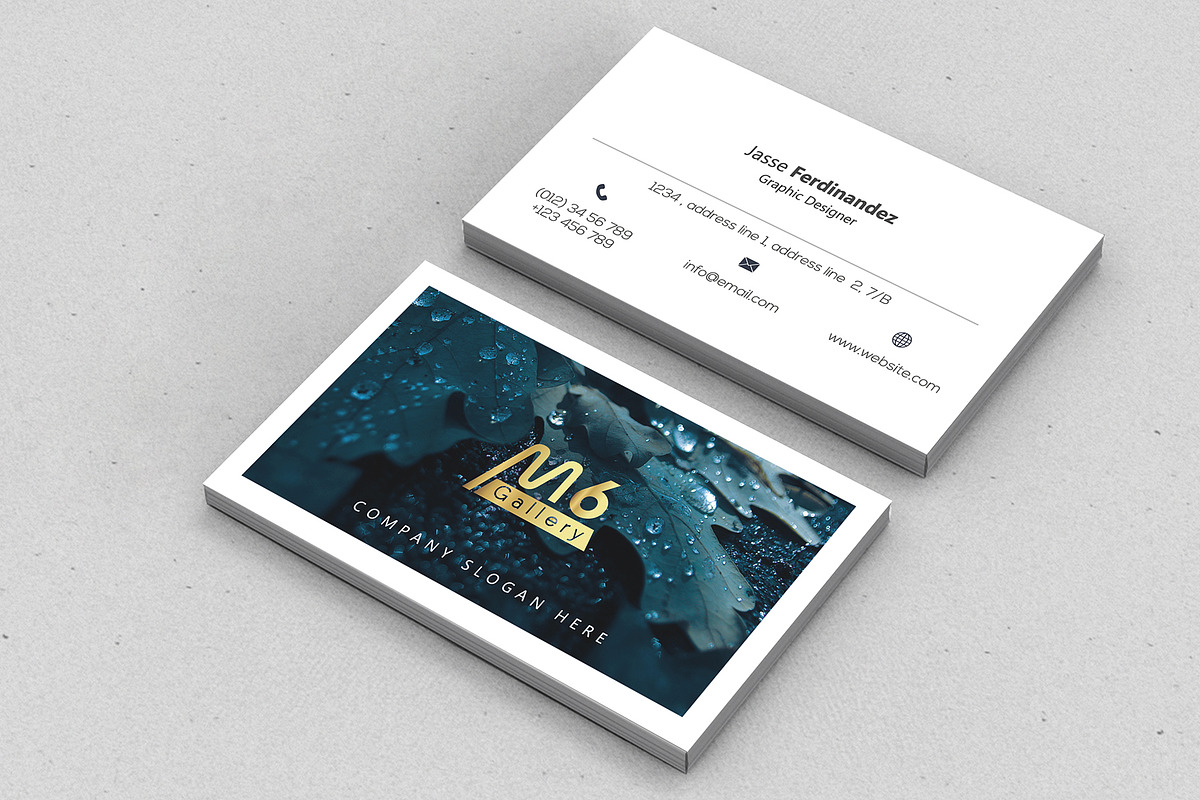 Nature Business Card Template- S43, a Business Card Template by M6 Gallery (Photo 5 of 5)