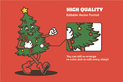 Retro Christmas Illustration, a Seasonal Illustration by Decoconio Design (Thumbnail 5 of 8)