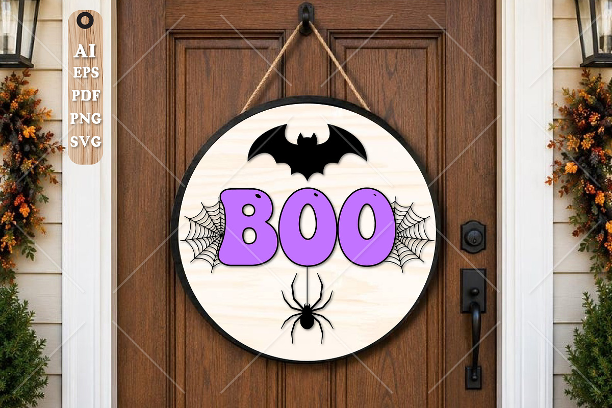 Halloween Boo Laser Cut SVG, an Object Graphic by Canvas Craft (Photo 1 of 3)