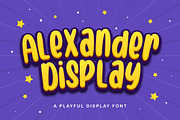 Alexander Display - Playful Display, a Sans Serif Font by StringLabs (Thumbnail 1 of 9)