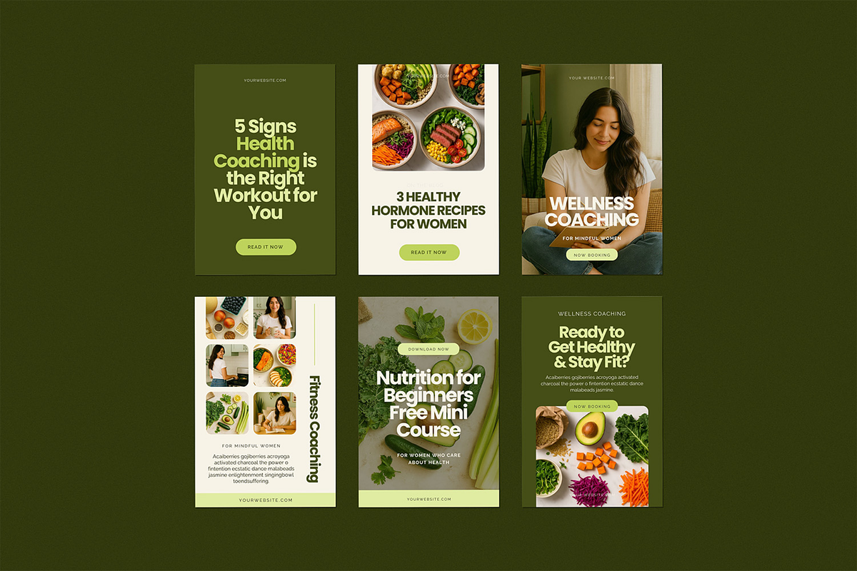 Luxury Canva Pinterest Templates preview 7