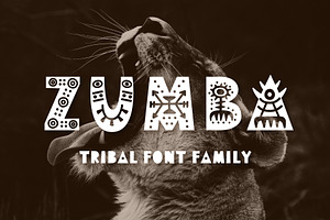 Zumba Tribal Font Duo