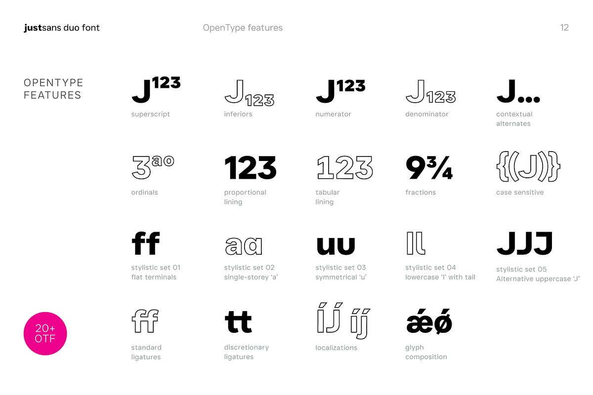 JUST Sans Font Duo — Clean + Outline, a Sans Serif Font by JUST Creative (Photo 12 of 13)