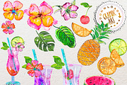 Summer Cocktail Clip Art, a Food Illustration by Download Graphic Art (Thumbnail 4 of 6)