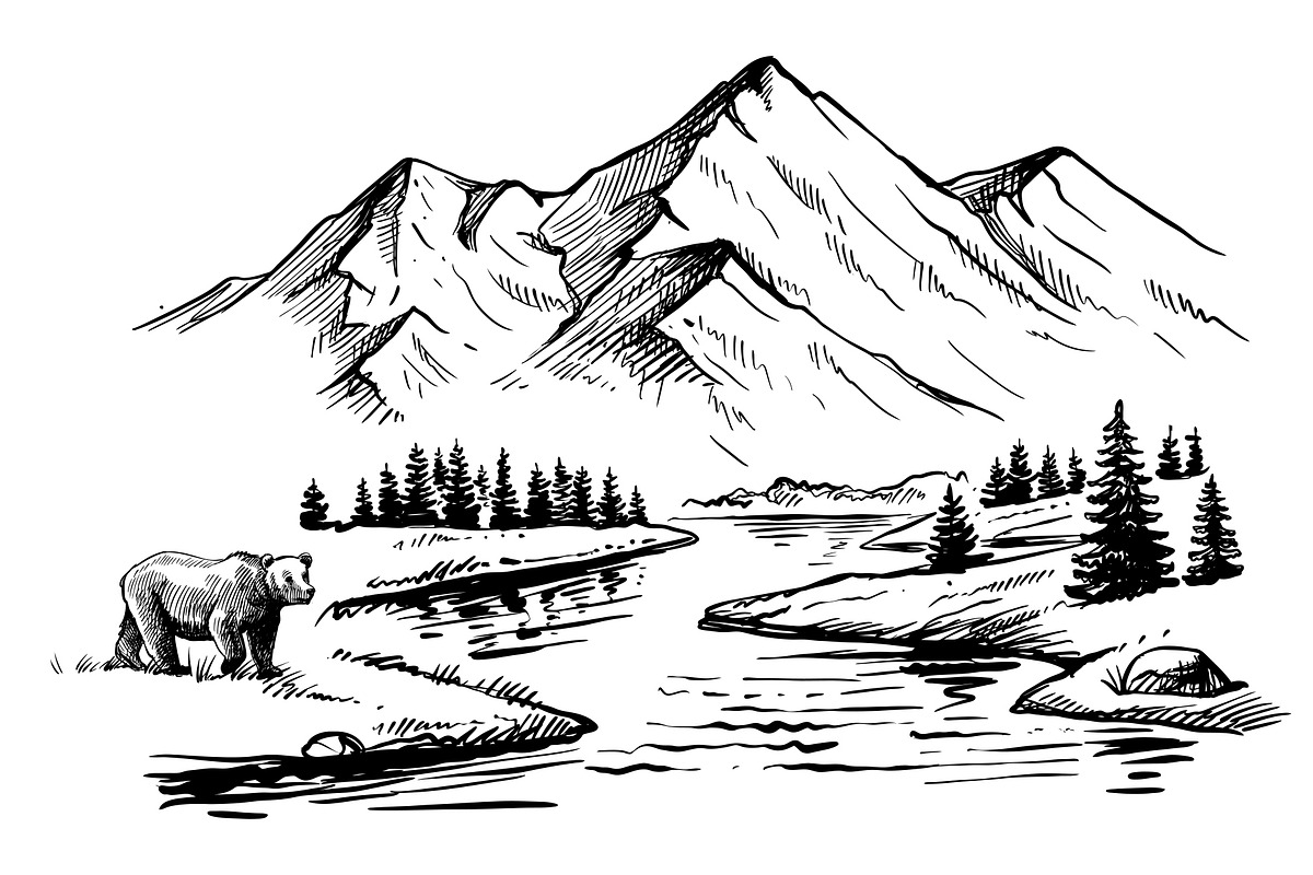 Adventure sketch vector set., an Animal Illustration by bioraven (Photo 5 of 10)