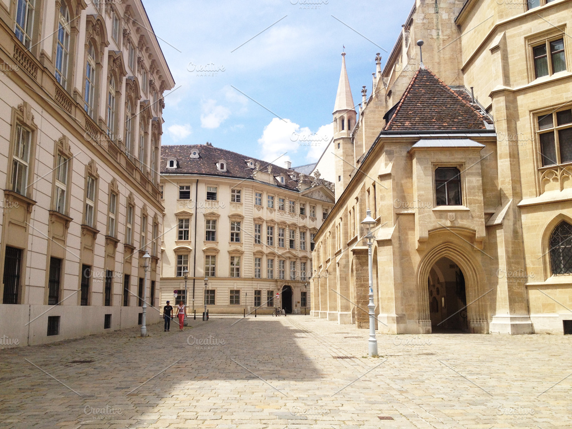 Vienna street containing architecture, europe, and european, an Architecture Photo by Topographically