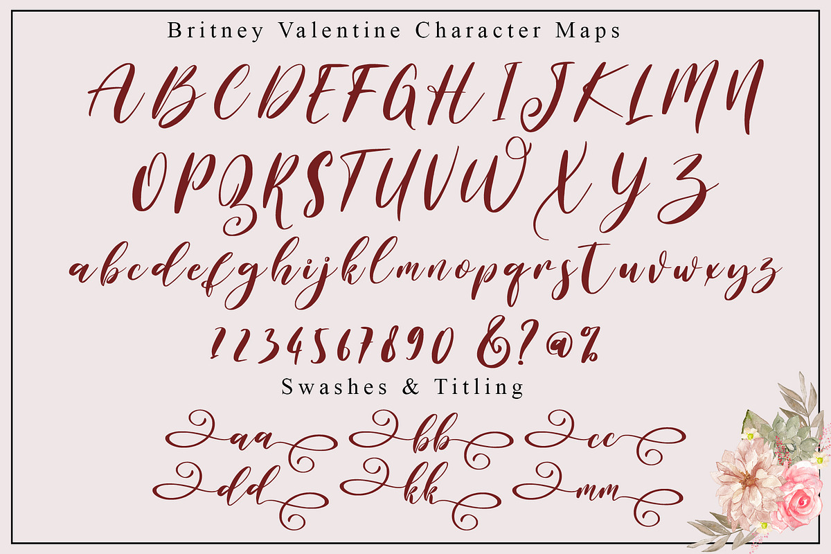 Britney Valentine, a Script Font by Aldedesign (Photo 3 of 8)