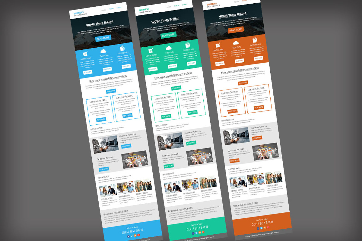 Corporate Business Email Template, a Flyer Template by TheGraphicsWorld (Photo 2 of 2)
