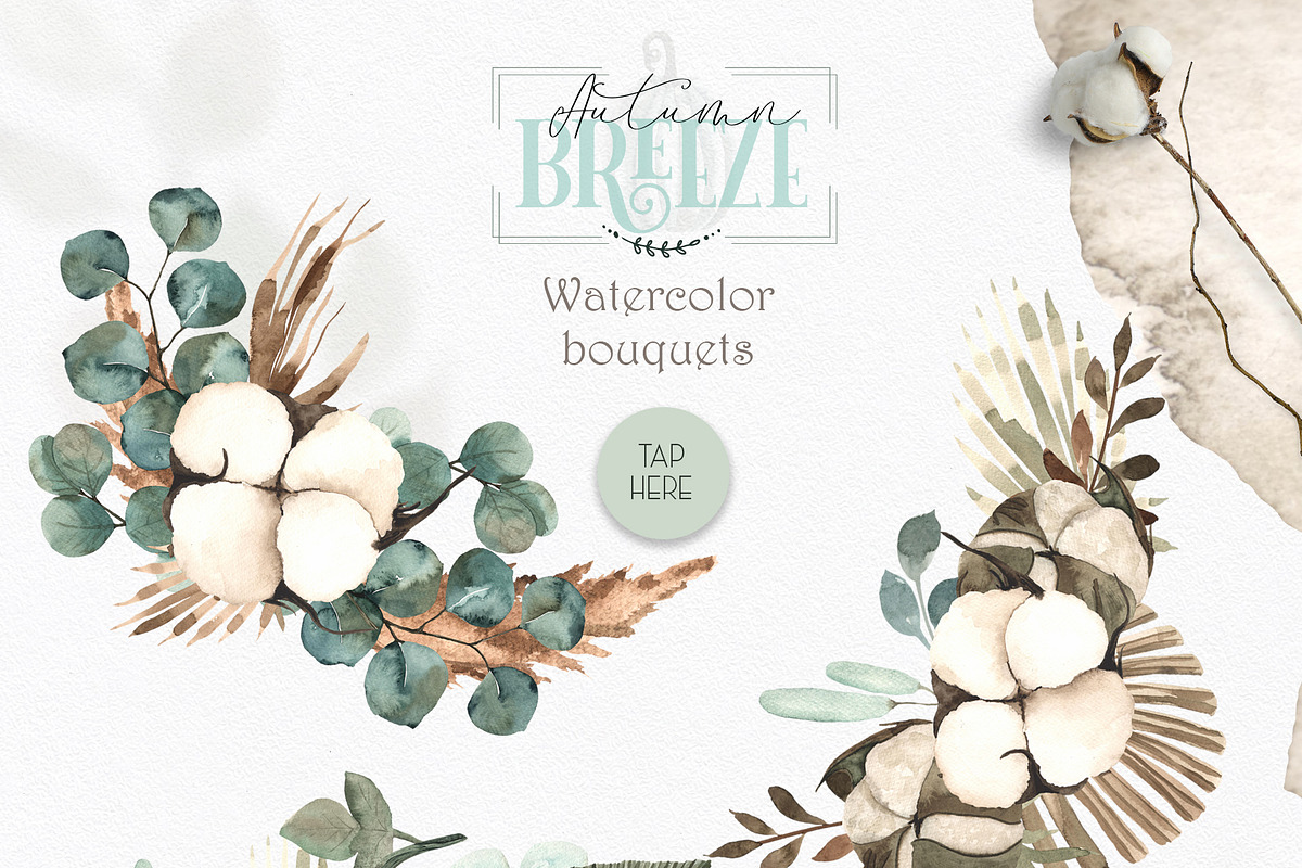 Autumn Breeze. Watercolor collection, an Object Graphic by Ana-Sakuta (Photo 7 of 20)