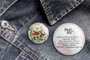 Isolated pin button mockup #1818, a Product Mockup by Make Beautiful Things (Thumbnail 4 of 8)