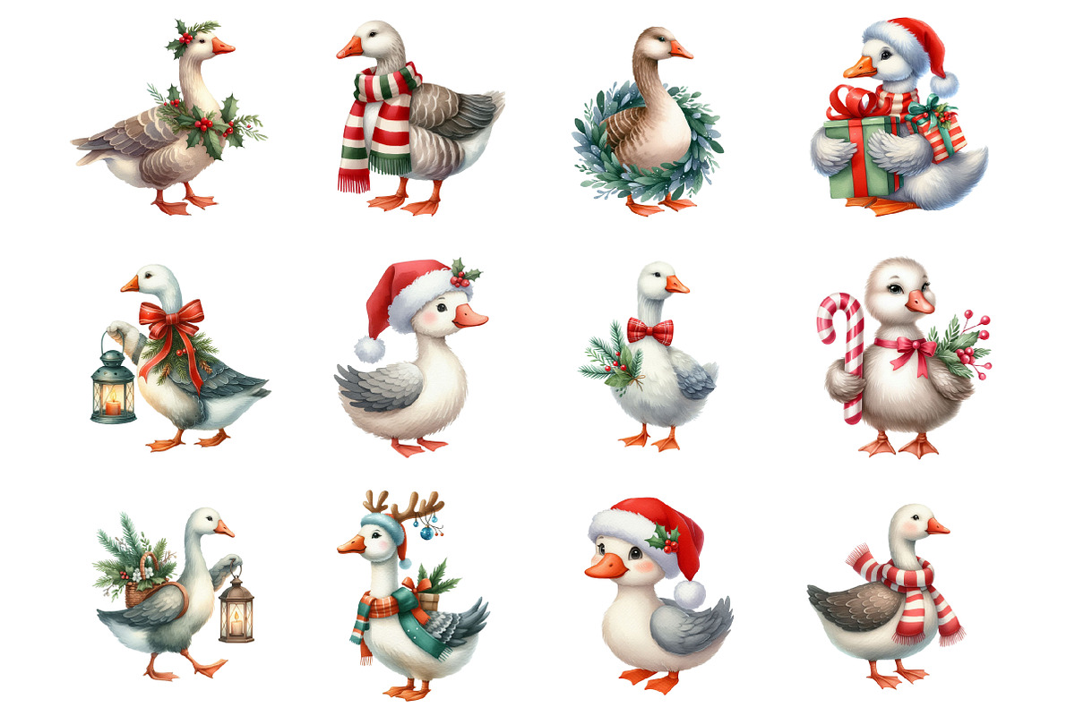 Cute Christmas Goose, an Illustration by Design Market (Photo 2 of 3)