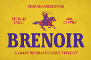 Brenoir - Elegant Decorative Serif, a Font by Simetrica Labs (Thumbnail 1 of 14)