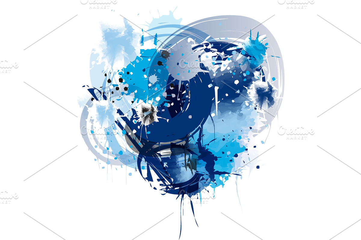 Watercolor illustration.Color stains, a Decorative Illustration by Kseniia_designer's shop (Photo 2 of 8)