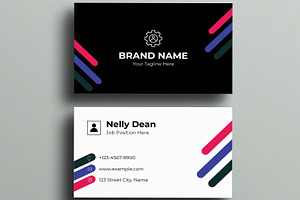 Business Card Template Layout Design