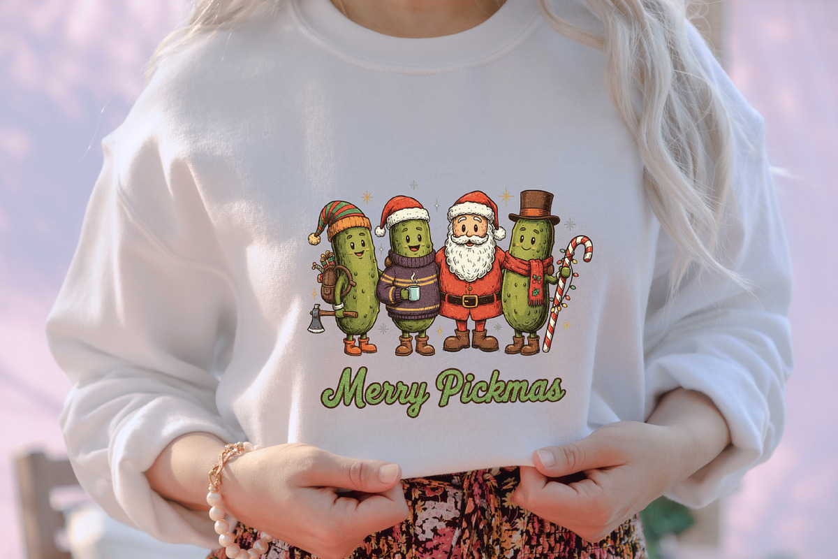 Funny Pickle Christmas PNG, an Illustration by designcity5 (Photo 3 of 8)