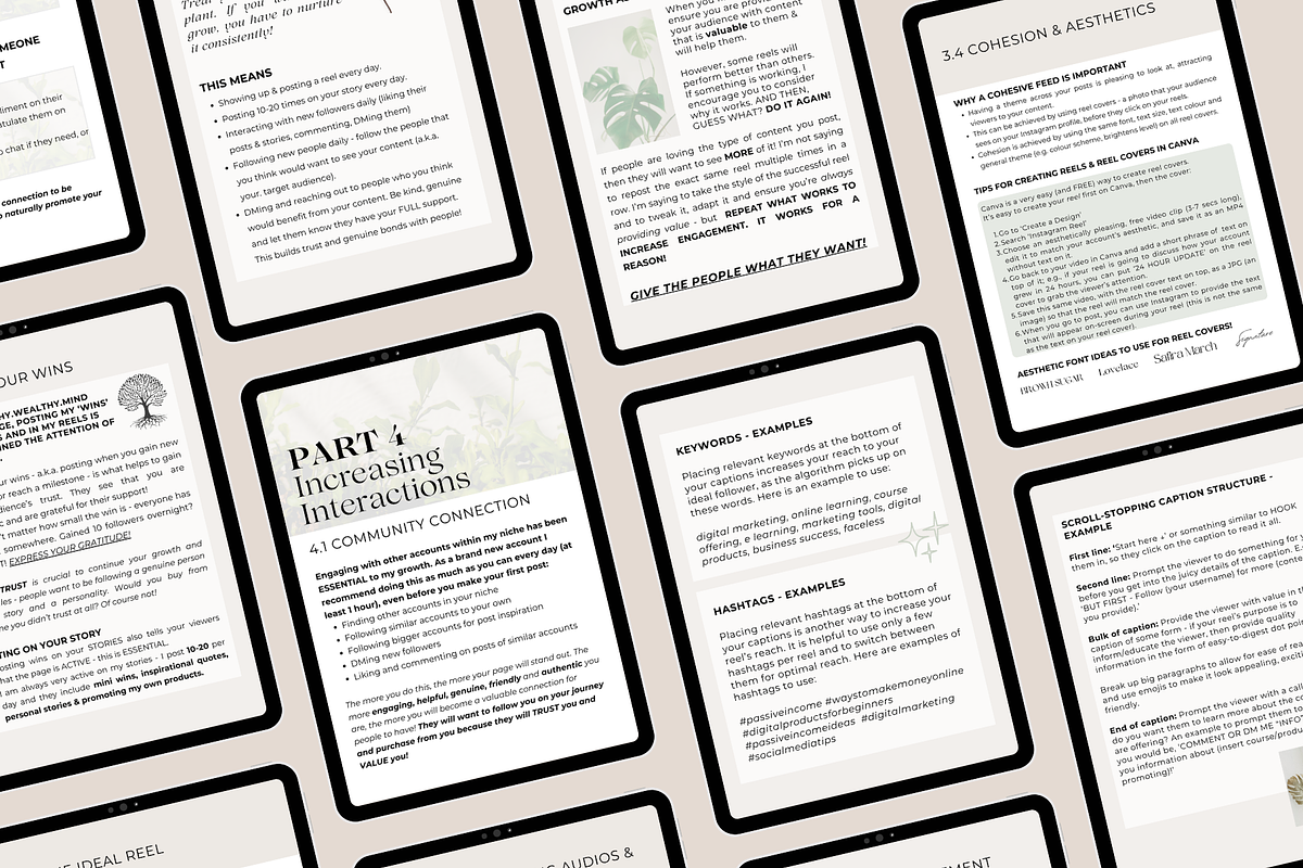 Faceless IG Quick Growth Guide MRR, a Marketing Template by Design By Hira (Photo 3 of 10)