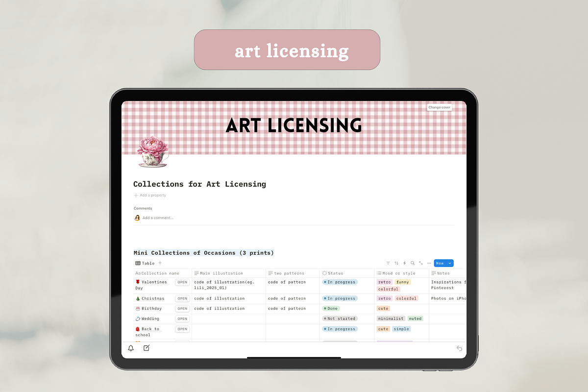Notion artist planner, a Design Template by Petite Zakka Boutique (Photo 9 of 9)