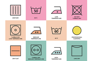 Clothing Labels And Laundry Symbols