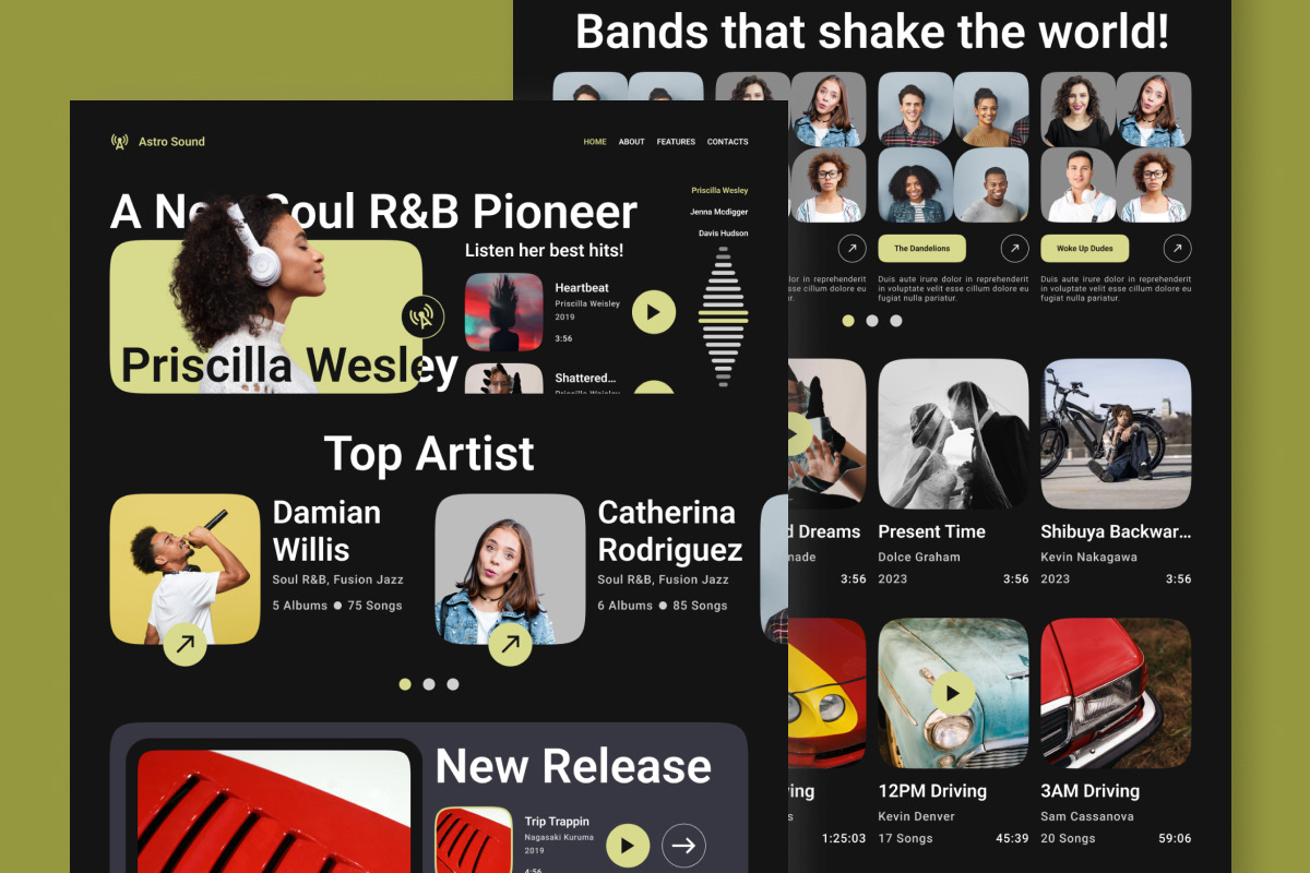 Astro Sound - Music Streaming Landin, a Landing Page Template by twinstd (Photo 3 of 5)