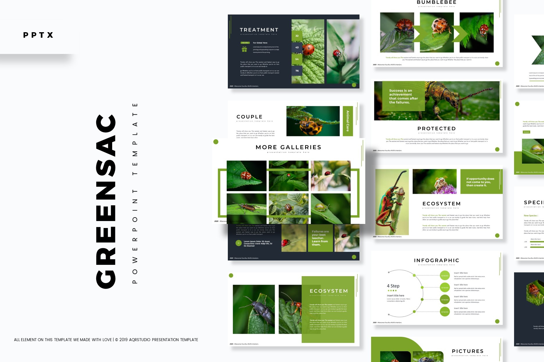 Greensac - Powerpoint Template, a Presentation Template by AQR Studio