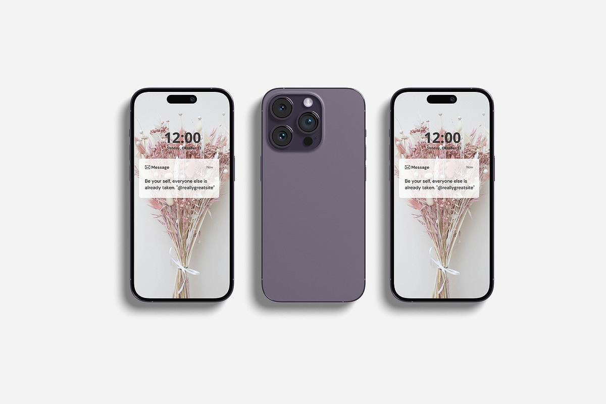 iPhone 14 Pro Mockup, an iPhone Mockup by zuhraabdullah (Photo 23 of 28)