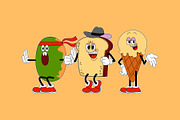 Fast Food Retro Mascot Illustration, an Object Graphic by SLAB! Design (Thumbnail 3 of 3)