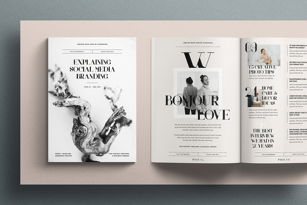 Sophie - eBook & Magazine Creator, a Magazine Template by SilverStag Type Foundry (Photo 12 of 26)
