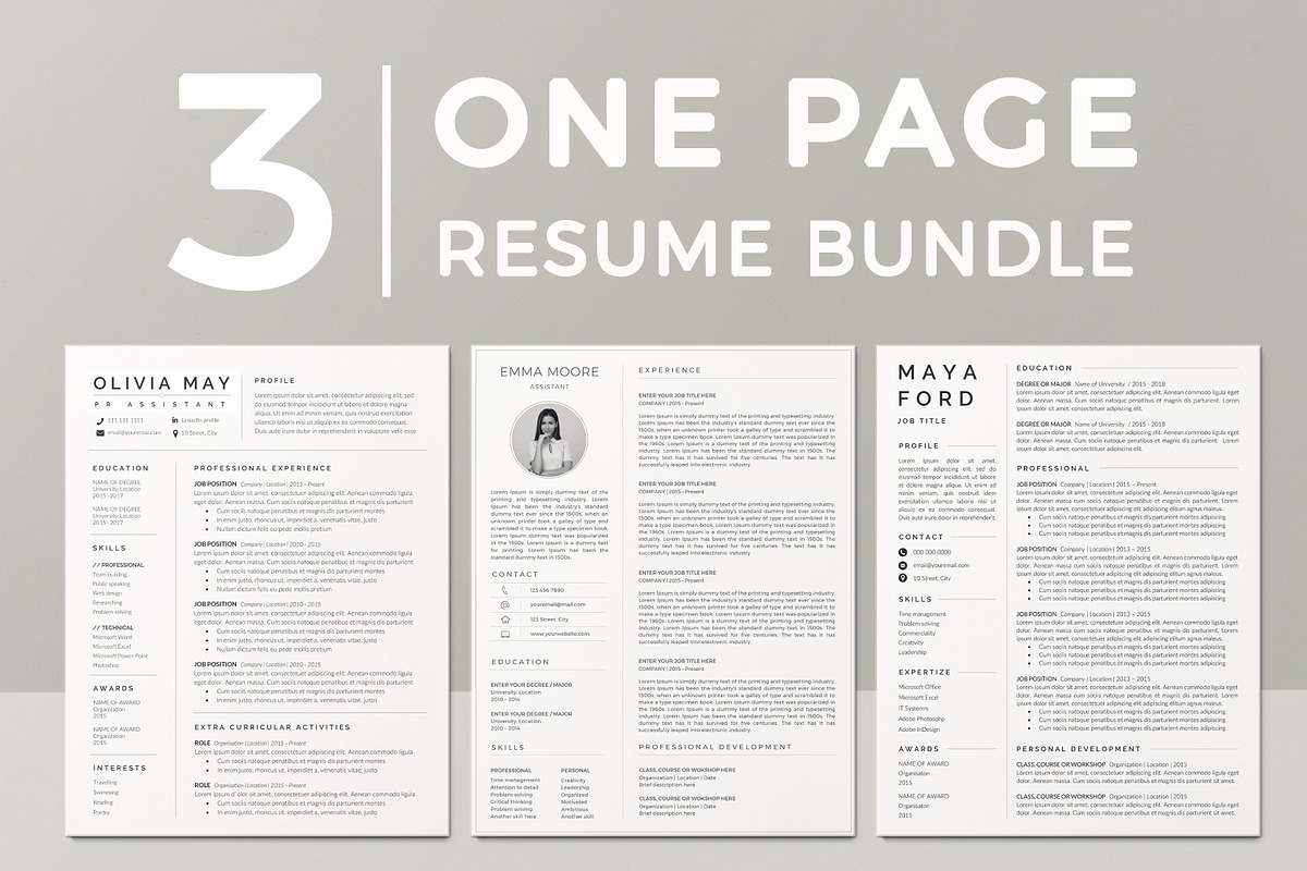 Resume Template / CV, a Resume Template by TheResumeCoach (Photo 1 of 7)