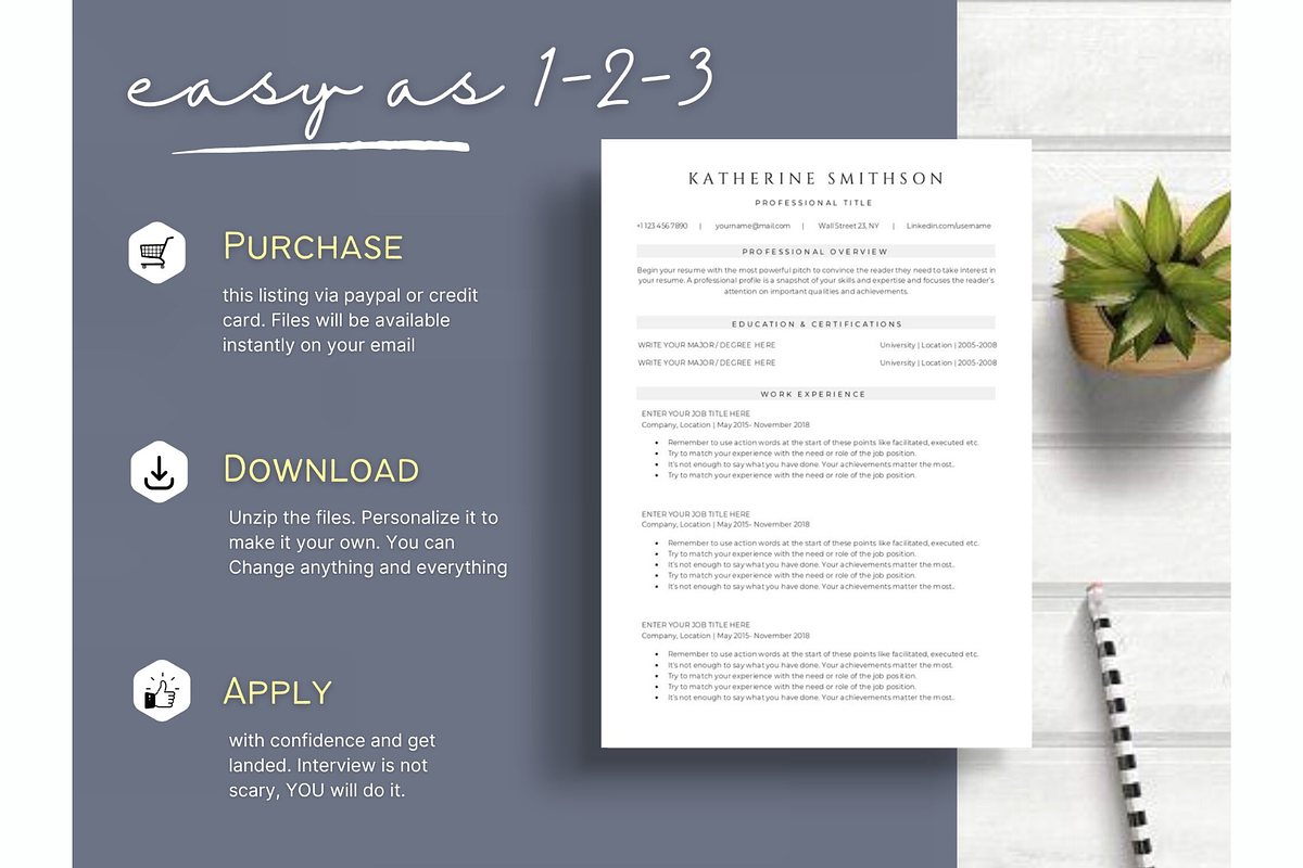 ATS friendy resume template word, a Resume Template by Climbwithelevator (Photo 6 of 11)