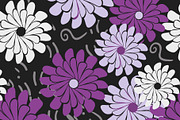 Purple Mums Seamless Pattern, a Pattern Graphic by Sharon Schwalbe (Thumbnail 4 of 5)