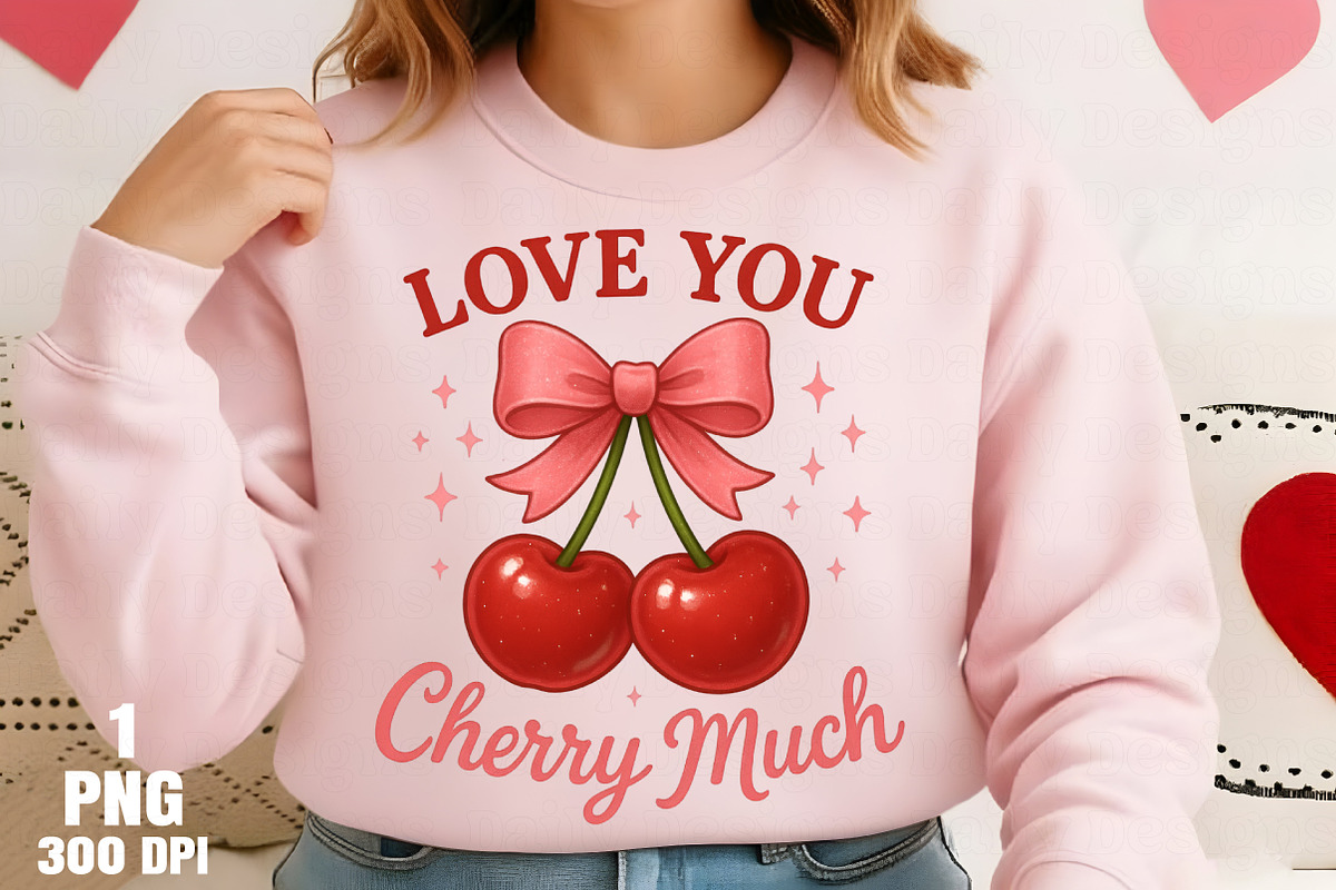 Love you cherry much PNG, an Illustration by Daily.Designs (Photo 2 of 5)