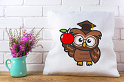 Owl graduation cap, Back to school, an Education Illustration by Noey smiley (Thumbnail 2 of 5)