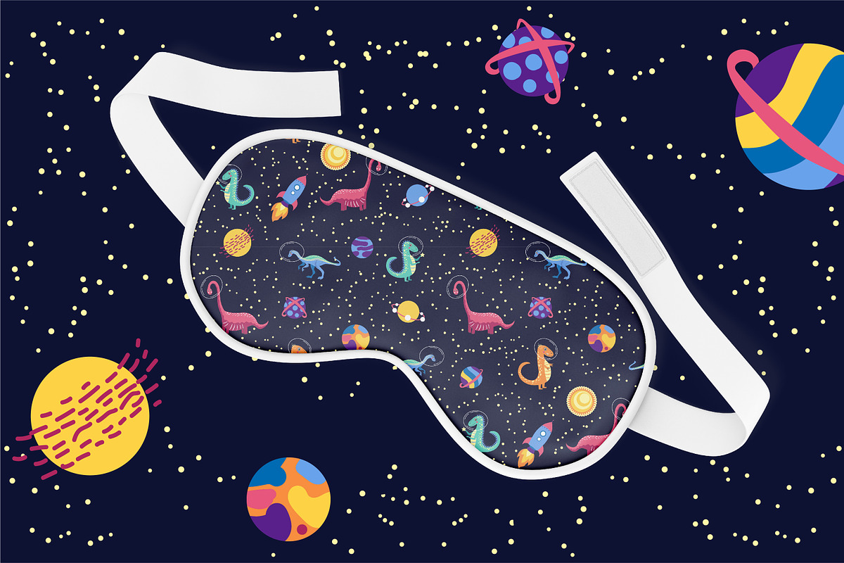 Dino in cosmos patterns, a Pattern Graphic by Michiru13 (Photo 11 of 23)