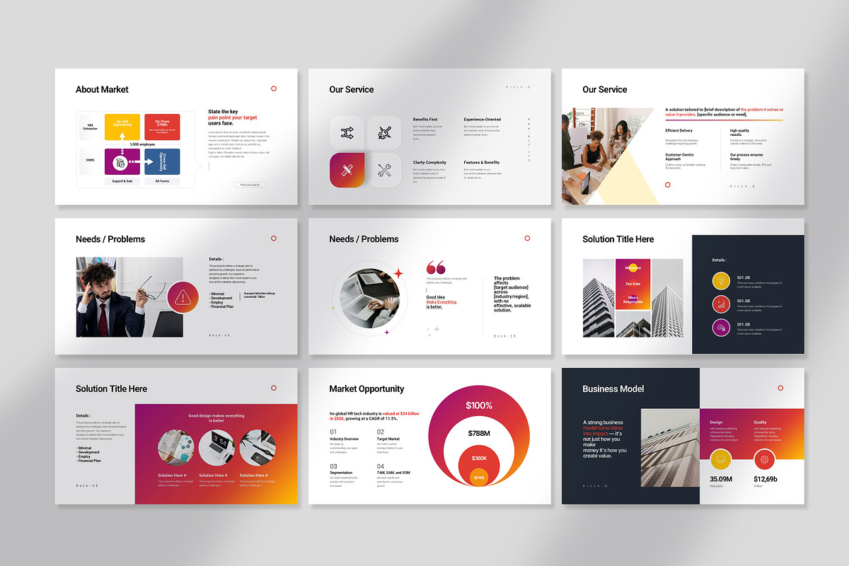 Pitch Deck Presentation Template preview 5