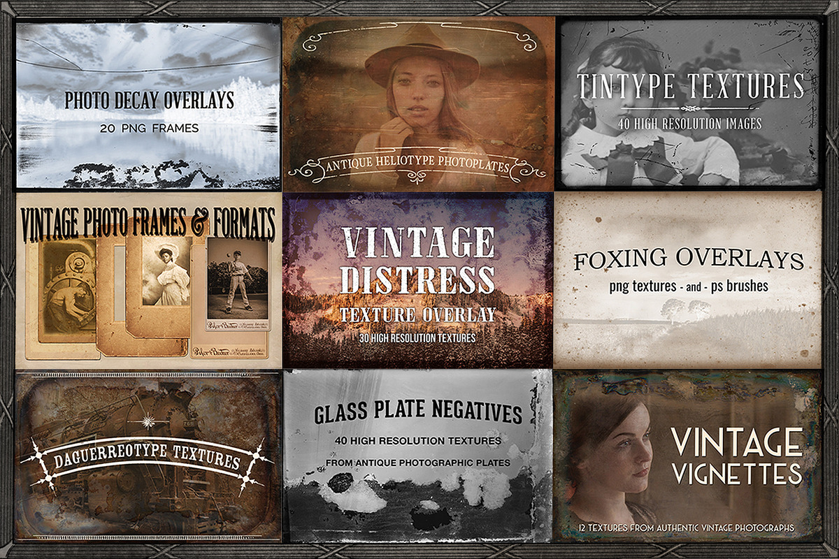 Vintage Textures Bundle, a Texture Graphic by Blue Line Design (Photo 1 of 10)