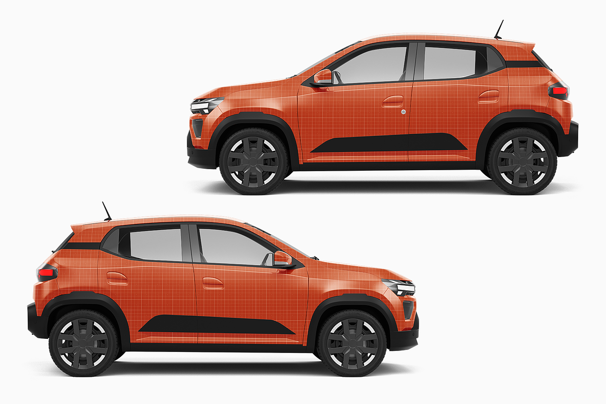 Electric Car Mockup 4, an Advertising Mockup by Mockupix (Photo 8 of 12)